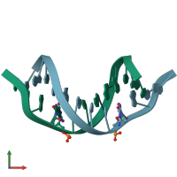 PDB entry 1n2w coloured by chain, front view.