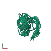 PDB entry 1n2y coloured by chain, ensemble of 12 models, front view.