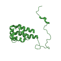 The deposited structure of PDB entry 1n3k contains 1 copy of SCOP domain 81388 (DEATH effector domain, DED) in Astrocytic phosphoprotein PEA-15. Showing 1 copy in chain A.