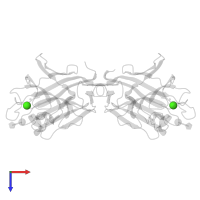 CALCIUM ION in PDB entry 1n3q, assembly 1, top view.