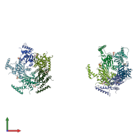 PDB entry 1n3s coloured by chain, front view.