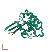 PDB entry 1n6l coloured by chain, front view.