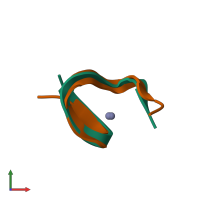 PDB entry 1ncp coloured by chain, front view.