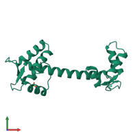 PDB entry 1ncz coloured by chain, front view.