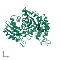 PDB entry 1nel coloured by chain, front view.
