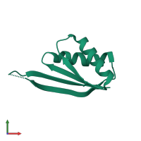 PDB entry 1nh9 coloured by chain, front view.
