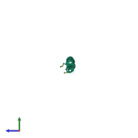 PDB entry 1nhl coloured by chain, side view.