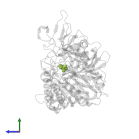 PHOSPHOENOLPYRUVATE in PDB entry 1nhx, assembly 1, side view.