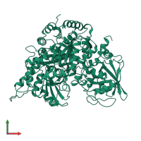 Aconitate hydratase, mitochondrial in PDB entry 1nis, assembly 1, front view.