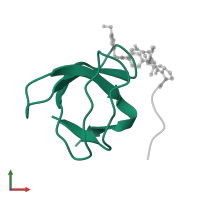 Proto-oncogene tyrosine-protein kinase Src in PDB entry 1nlo, assembly 1, front view.