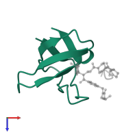 Proto-oncogene tyrosine-protein kinase Src in PDB entry 1nlo, assembly 1, top view.