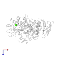 CALCIUM ION in PDB entry 1nm9, assembly 1, top view.