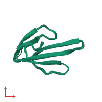 PDB entry 1nor coloured by chain, ensemble of 19 models, front view.