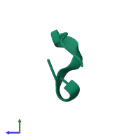 PDB entry 1not coloured by chain, side view.