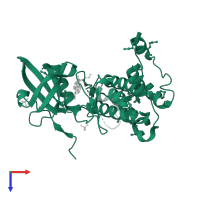 MAP kinase-activated protein kinase 2 in PDB entry 1nxk, assembly 2, top view.