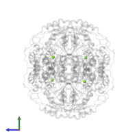 MAGNESIUM ION in PDB entry 1o01, assembly 1, side view.