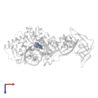 ADENOSINE MONOPHOSPHATE in PDB entry 1o0c, assembly 1, top view.