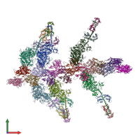 PDB entry 1o1a coloured by chain, front view.