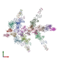 PDB entry 1o1d coloured by chain, front view.