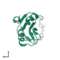 Proto-oncogene tyrosine-protein kinase Src in PDB entry 1o42, assembly 1, side view.