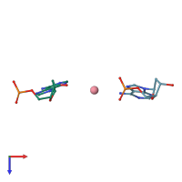 PDB entry 1o55 coloured by chain, top view.