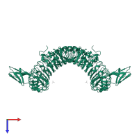 Internalin A in PDB entry 1o6t, assembly 1, top view.