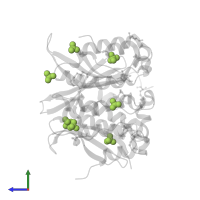 SULFATE ION in PDB entry 1o7k, assembly 1, side view.