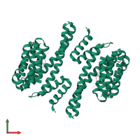 14-3-3-like protein C in PDB entry 1o9d, assembly 1, front view.