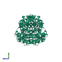 Amidase domain-containing protein in PDB entry 1o9o, assembly 1, side view.