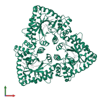 Oxidoreductase YdhF in PDB entry 1og6, assembly 1, front view.