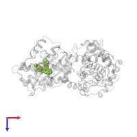 4-(6-CYCLOHEXYLMETHOXY-9H-PURIN-2-YLAMINO)--BENZAMIDE in PDB entry 1oiy, assembly 1, top view.