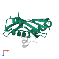 Nuclear receptor coactivator 1 in PDB entry 1oj5, assembly 1, top view.