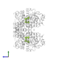 PHOSPHATE ION in PDB entry 1ojr, assembly 1, side view.