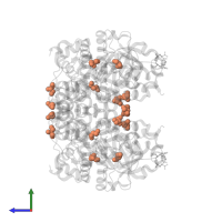 GLYCEROL in PDB entry 1ojr, assembly 1, side view.