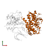 Cyclin-A2 in PDB entry 1ol2, assembly 1, front view.