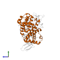 Cyclin-A2 in PDB entry 1ol2, assembly 1, side view.