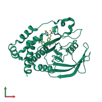 PDB entry 1ony coloured by chain, front view.