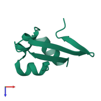 Regulatory protein cro in PDB entry 1orc, assembly 1, top view.