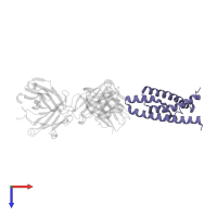 Voltage-gated potassium channel in PDB entry 1ors, assembly 1, top view.