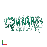 PDB entry 1otm coloured by chain, front view.