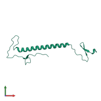 PDB entry 1ox3 coloured by chain, front view.