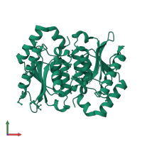 Cytosine deaminase in PDB entry 1ox7, assembly 1, front view.