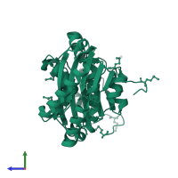 Cytosine deaminase in PDB entry 1ox7, assembly 1, side view.