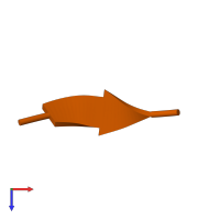 Monomeric assembly 12 of PDB entry 1oxn coloured by chemically distinct molecules, top view.