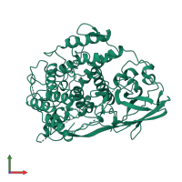 Hemocyanin II in PDB entry 1oxy, assembly 1, front view.