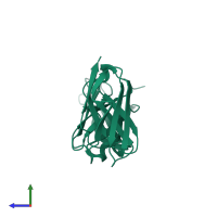 Natural cytotoxicity triggering receptor 1 in PDB entry 1p6f, assembly 1, side view.