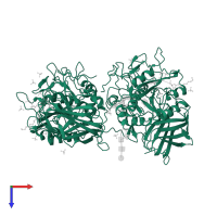 Furin in PDB entry 1p8j, assembly 11, top view.