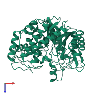 6-phospho-beta-galactosidase in PDB entry 1pbg, assembly 1, top view.