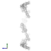 Homo 18-meric assembly 1 of PDB entry 1pdi coloured by chemically distinct molecules, side view.