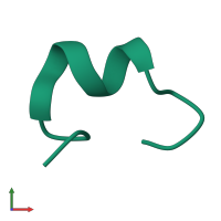 Alpha-conotoxin PnIA in PDB entry 1pen, assembly 1, front view.